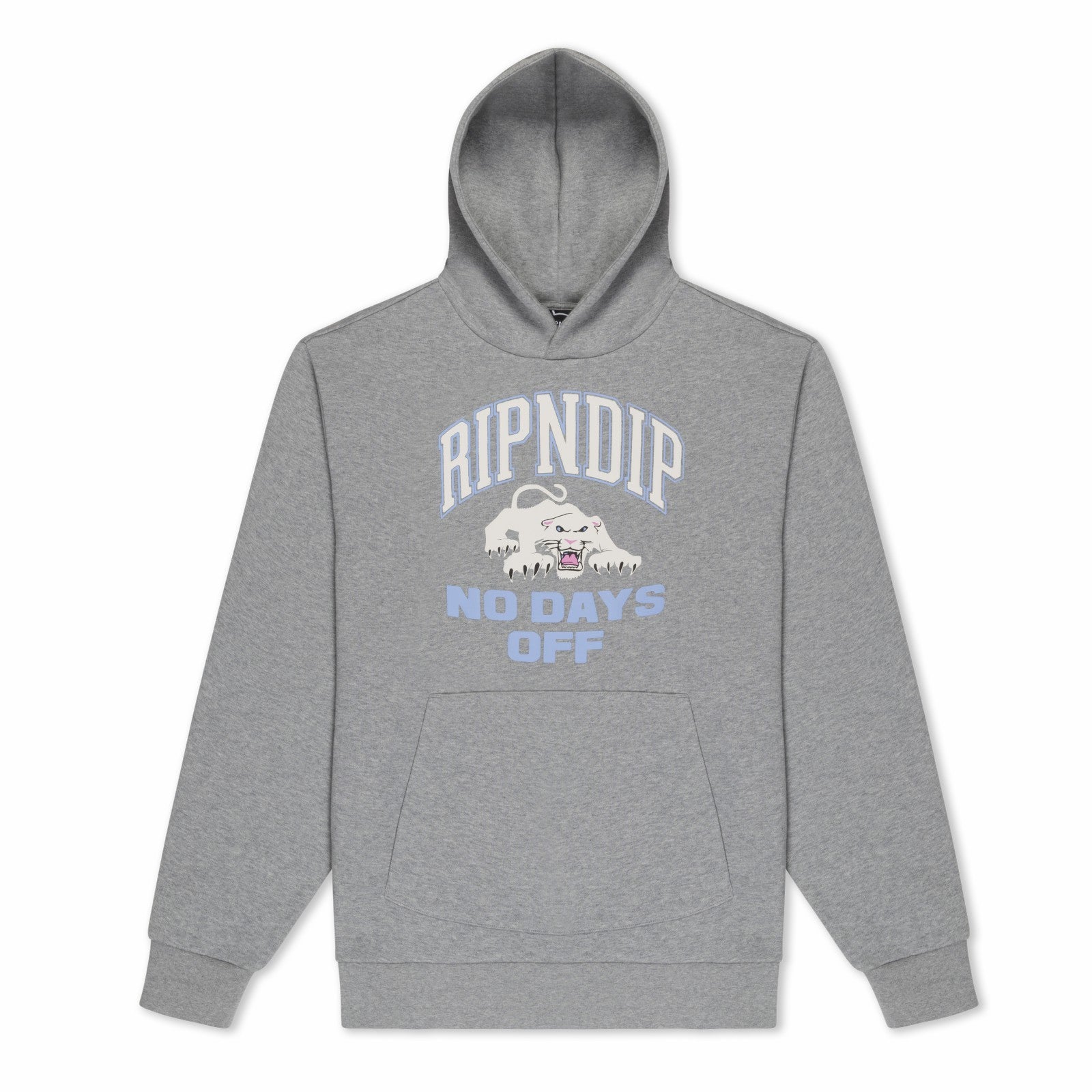 White Panther Hoodie (Heather Grey) - Ripndip