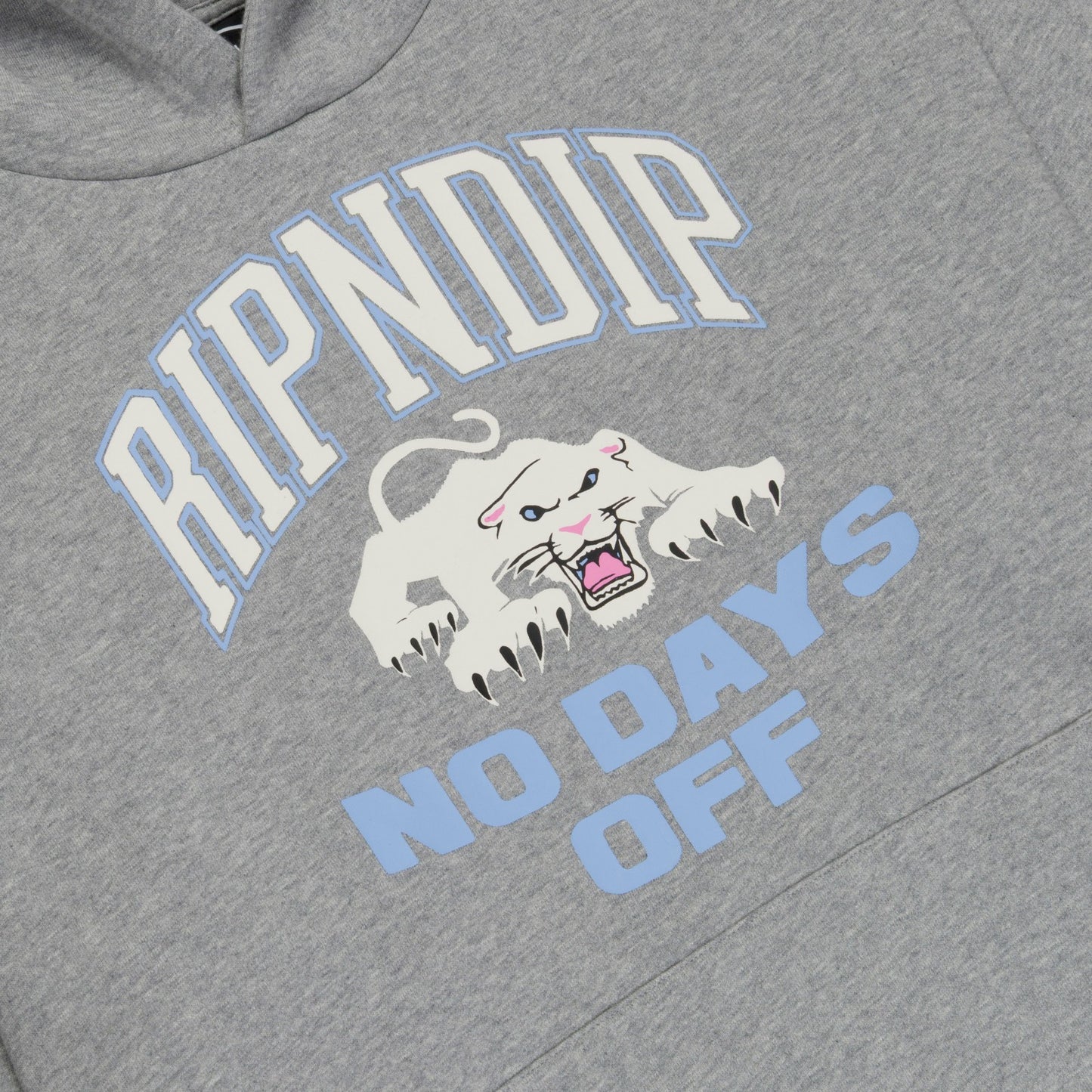 White Panther Hoodie (Heather Grey) - Ripndip
