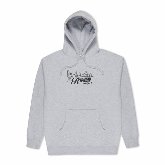 NYC Skyline Hoodie (Ash Heather) - Ripndip