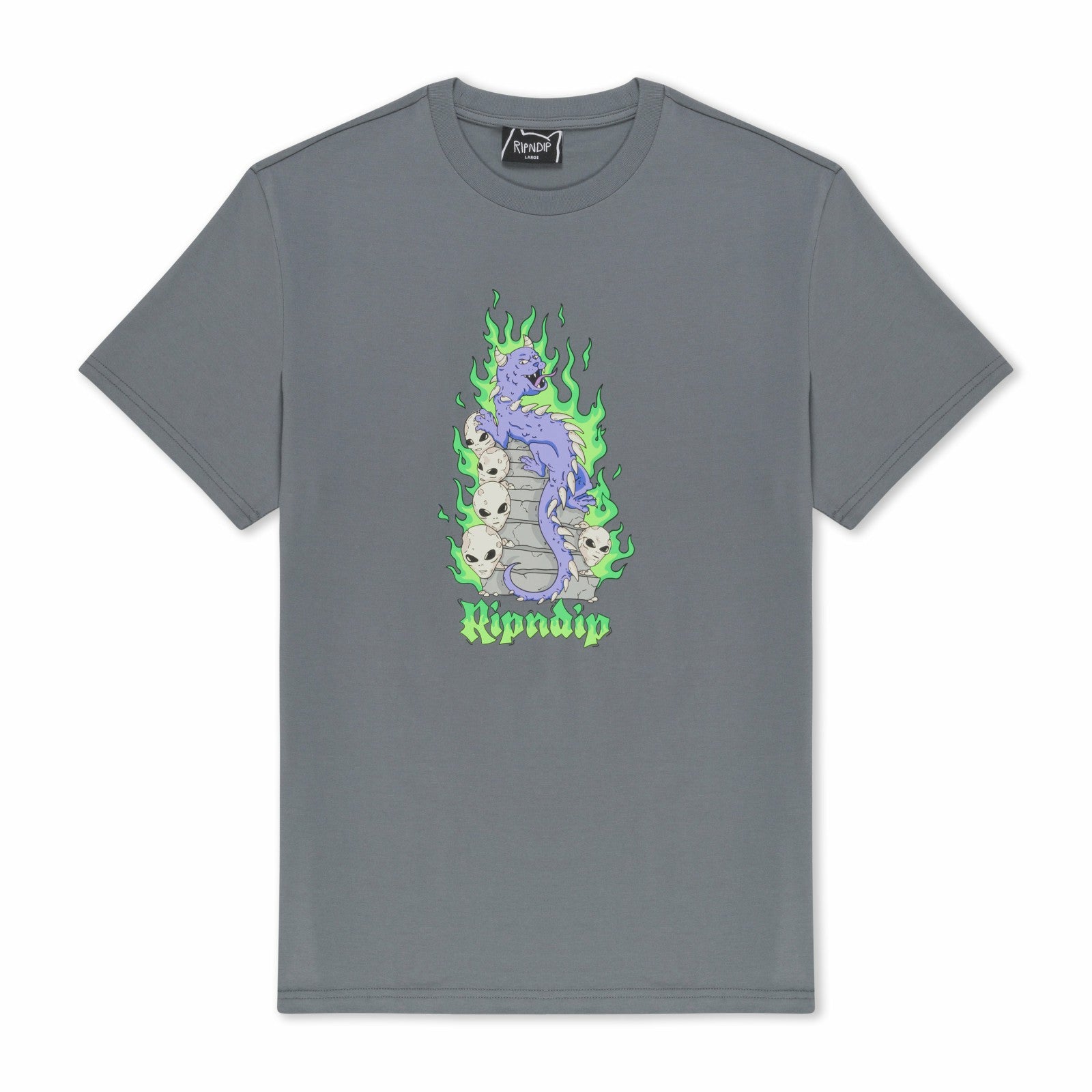 Horntail Tee (Charcoal) - Ripndip