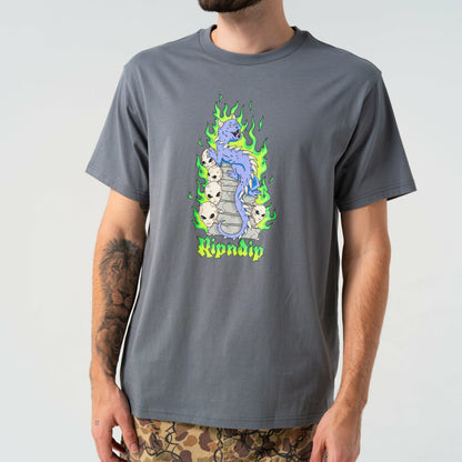 Horntail Tee (Charcoal) - Ripndip