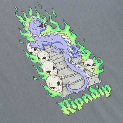 Horntail Tee (Charcoal) - Ripndip