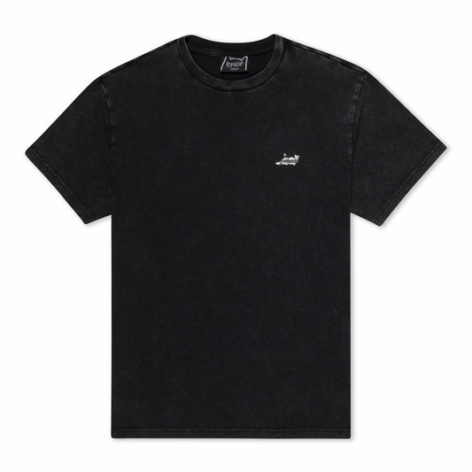 Castanza Short Sleeve Tee (Black Vintage Wash) - Ripndip