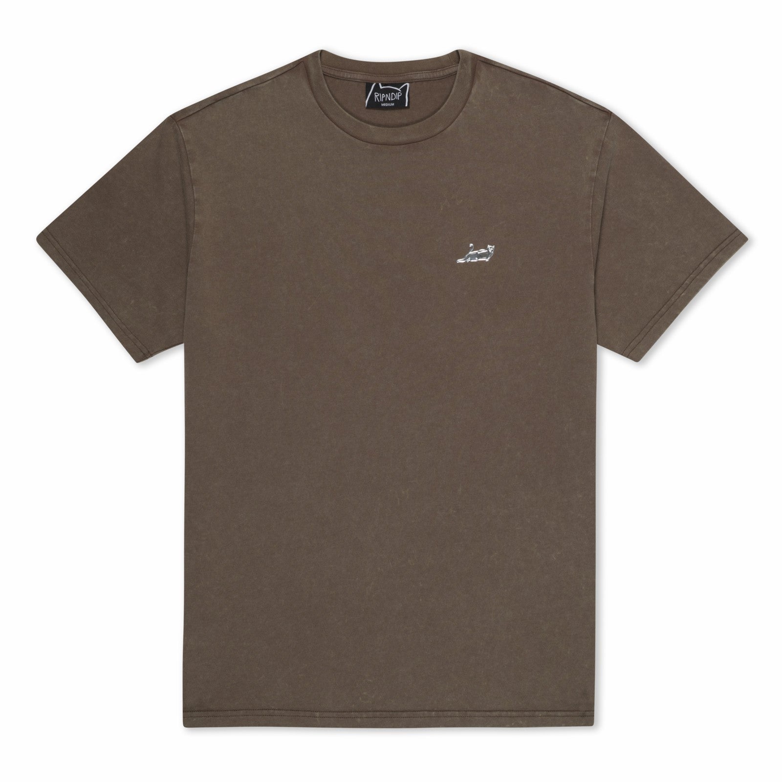 Castanza Short Sleeve Tee (Brown Vintage Wash) - Ripndip