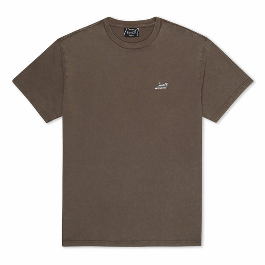 Castanza Short Sleeve Tee (Brown Vintage Wash) - Ripndip