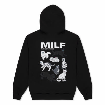 Man I Love Felines Hoodie (Black) - Ripndip