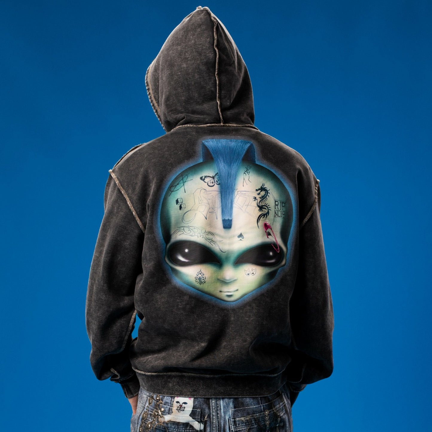 Squabble Up Hoodie (Black Vintage Wash) - Ripndip