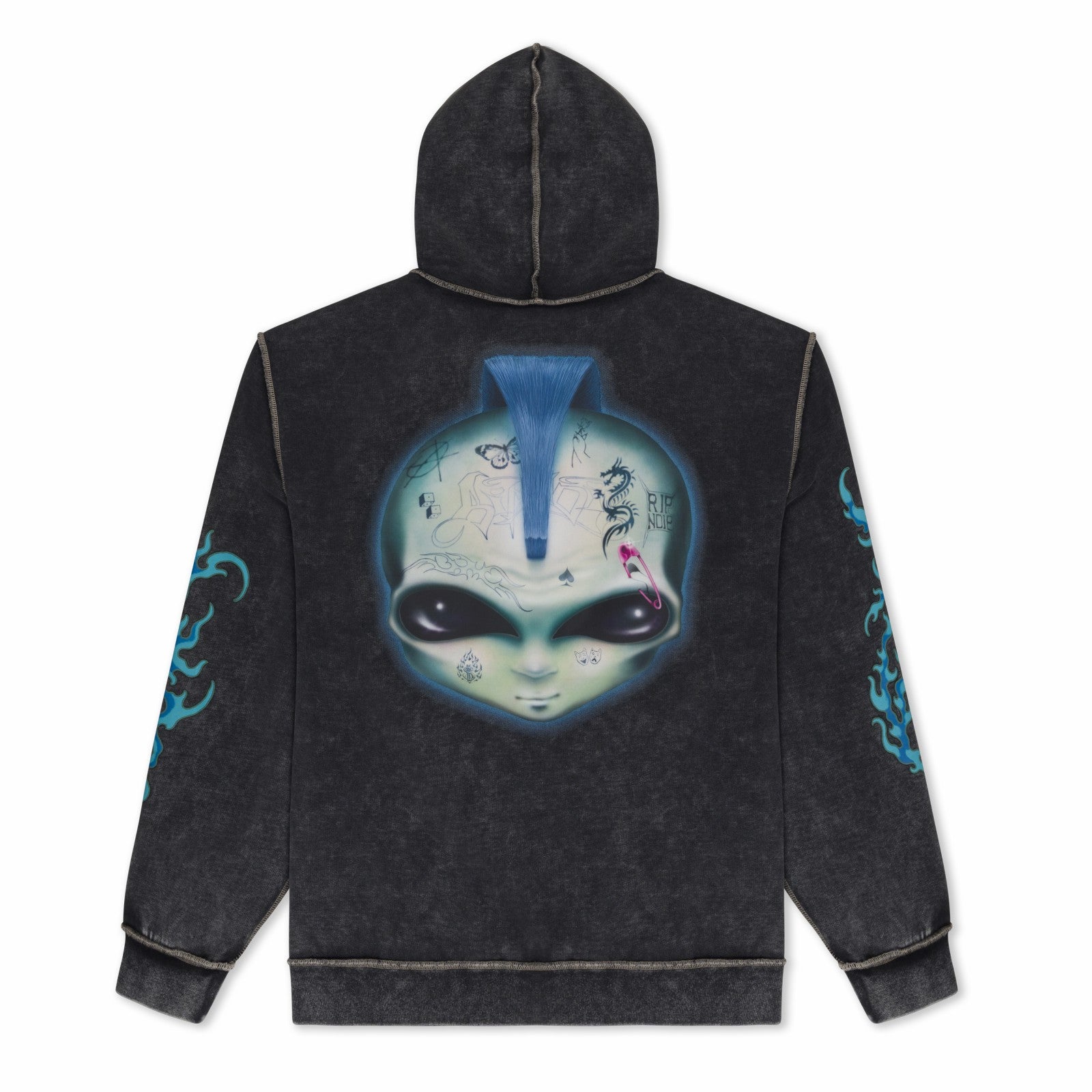 Squabble Up Hoodie (Black Vintage Wash) - Ripndip