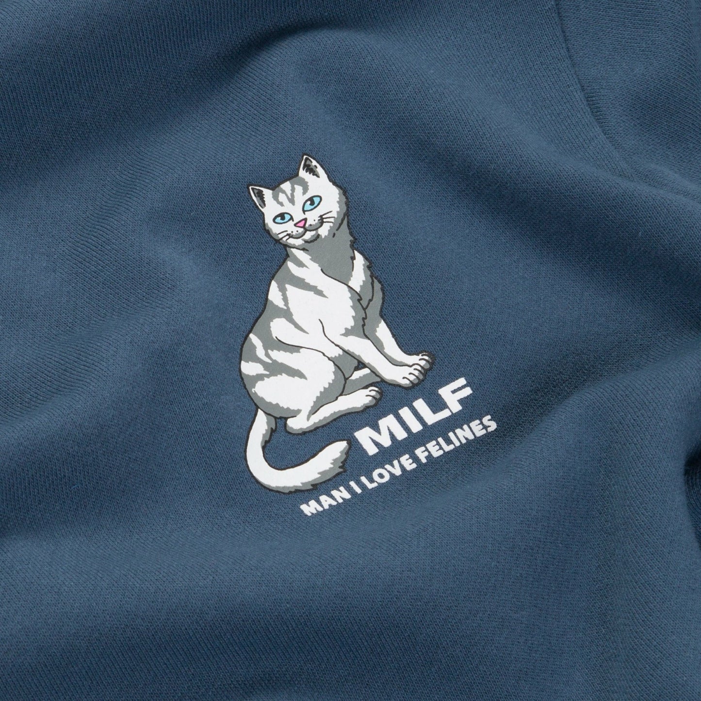Man I Love Felines Hoodie (Storm Blue) - Ripndip