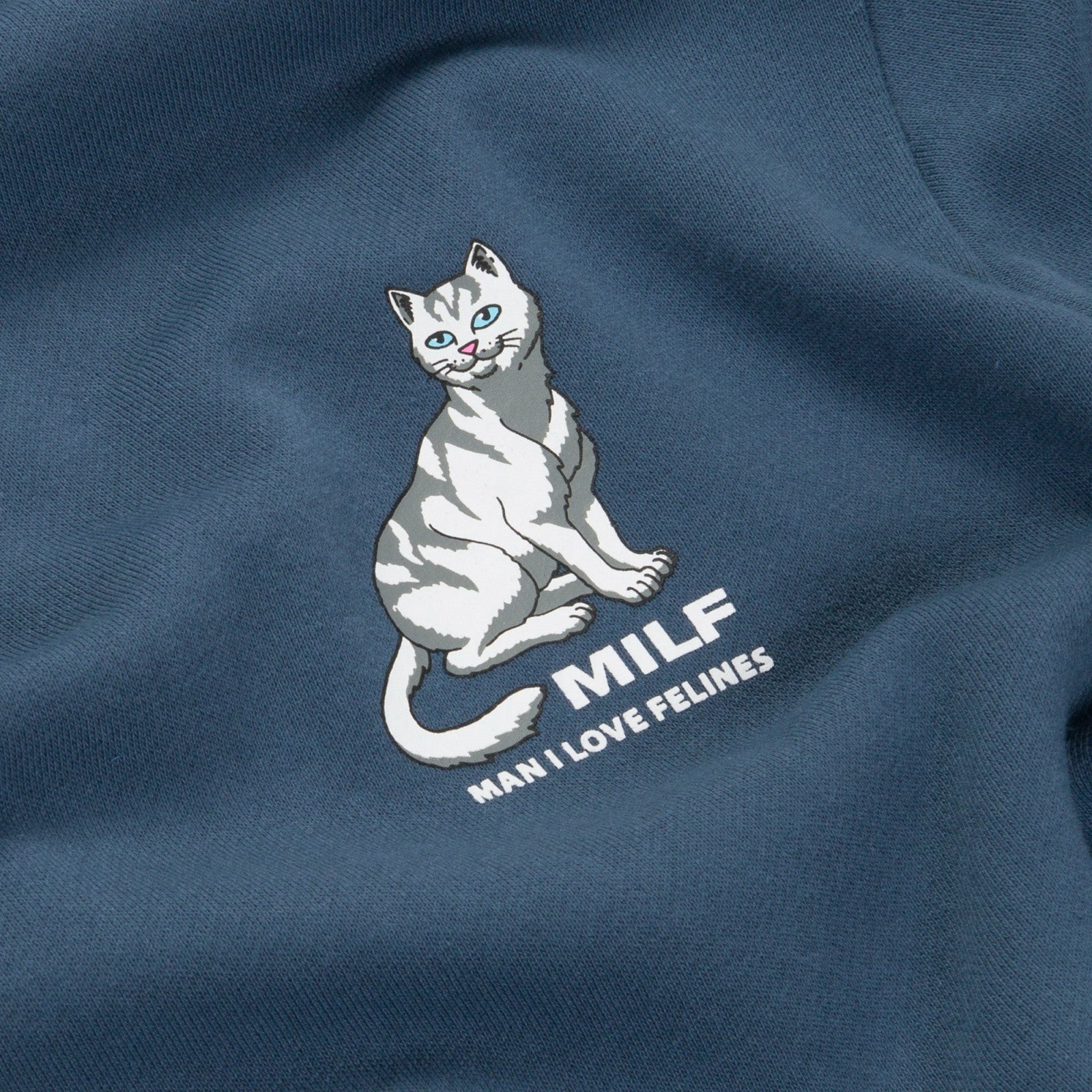 Man I Love Felines Hoodie (Storm Blue) - Ripndip
