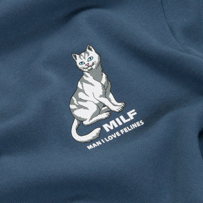 Man I Love Felines Hoodie (Storm Blue) - Ripndip