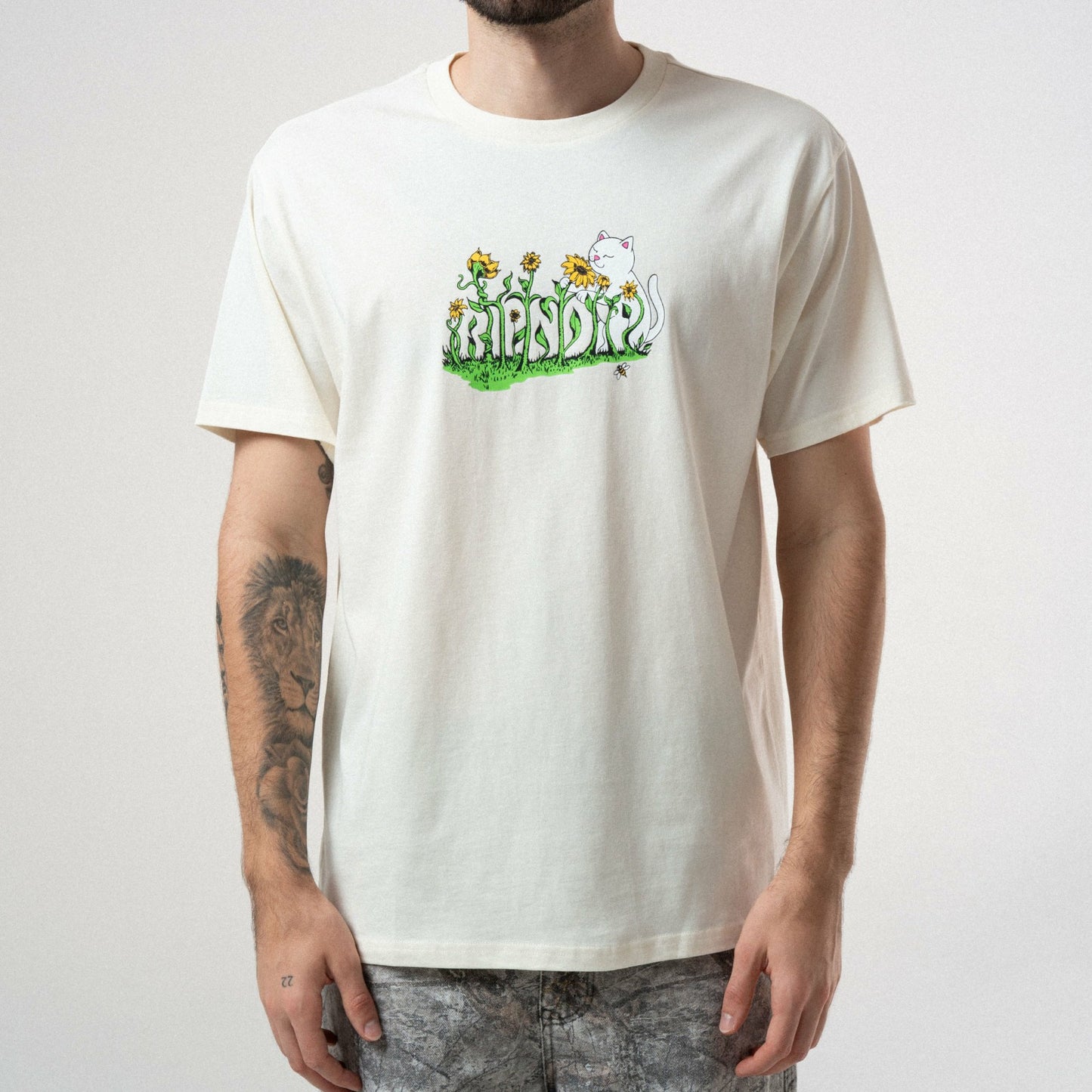 Flower Boy Tee (Bone) - Ripndip