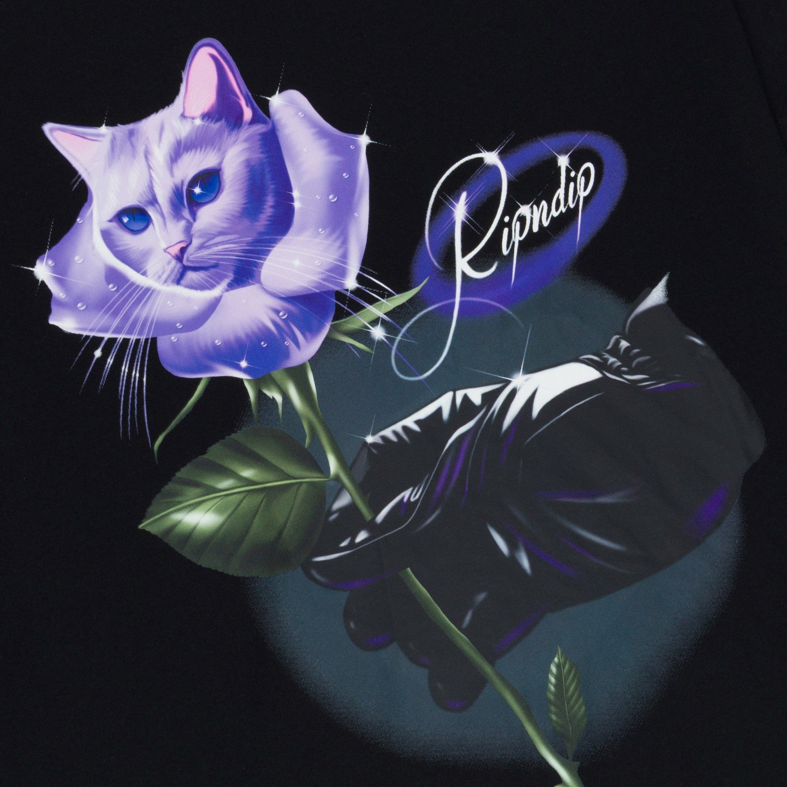 Rose Tee (Black) - Ripndip