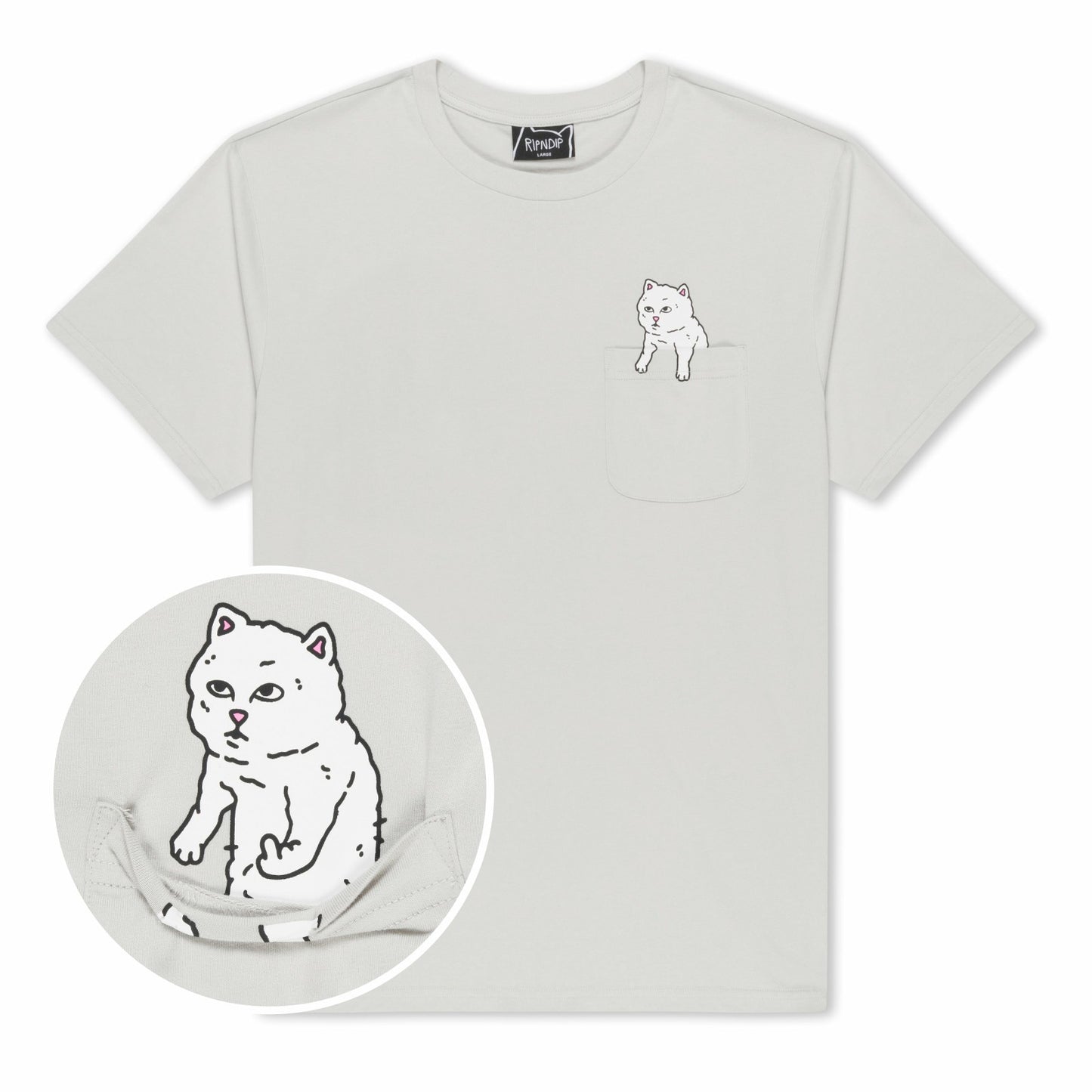 For Sale Pocket Tee (Grey) - Ripndip