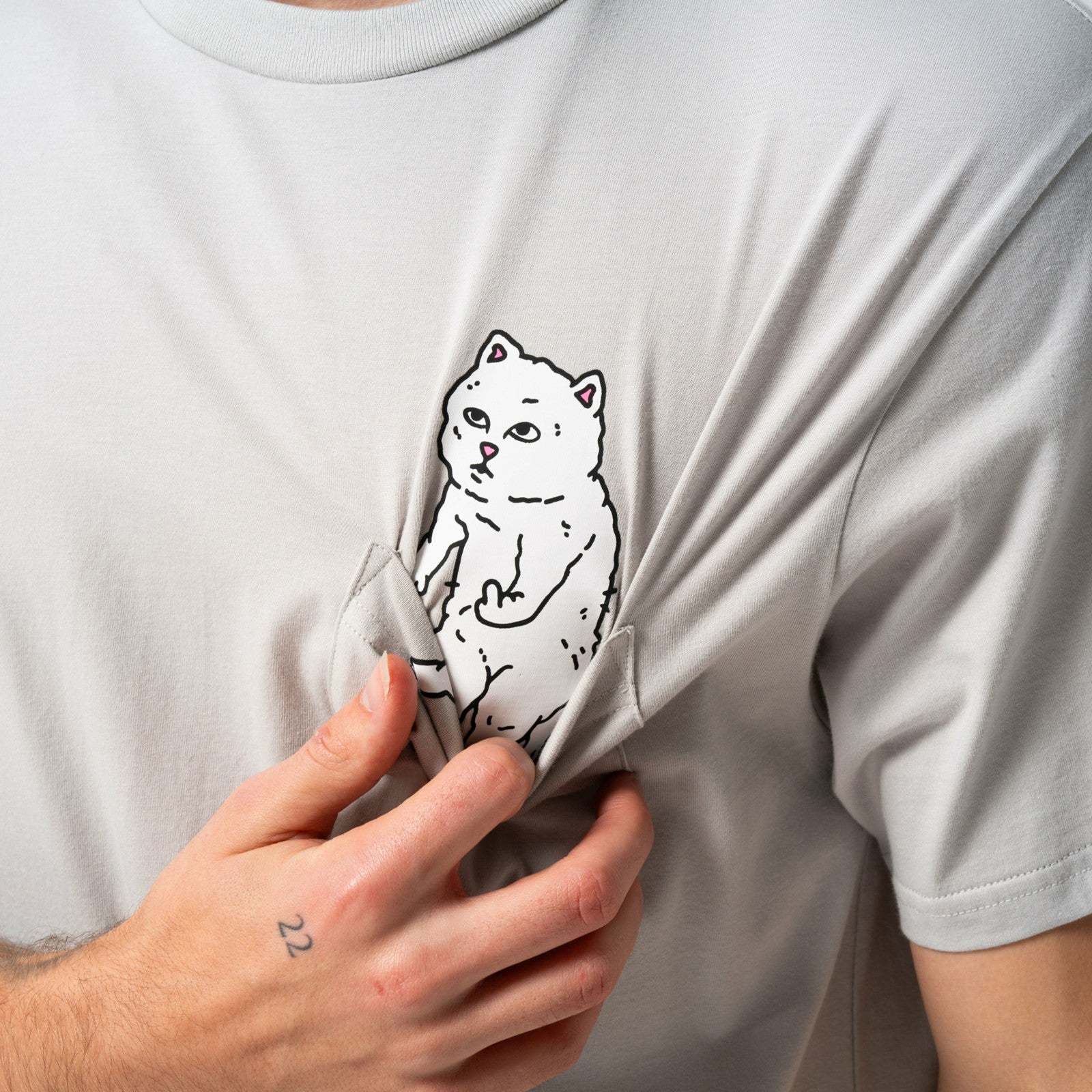 For Sale Pocket Tee (Grey) - Ripndip