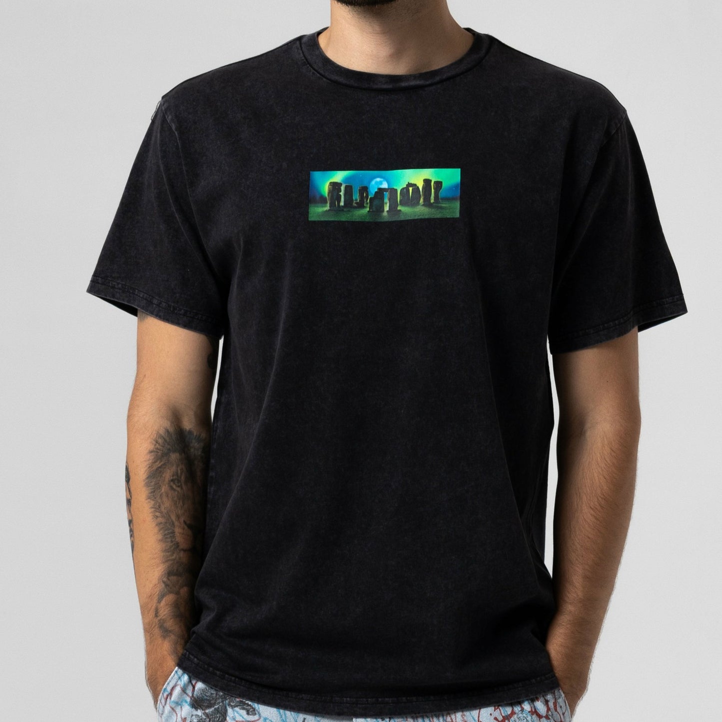 UFO Tours Tee (Black Vintage Wash) - Ripndip