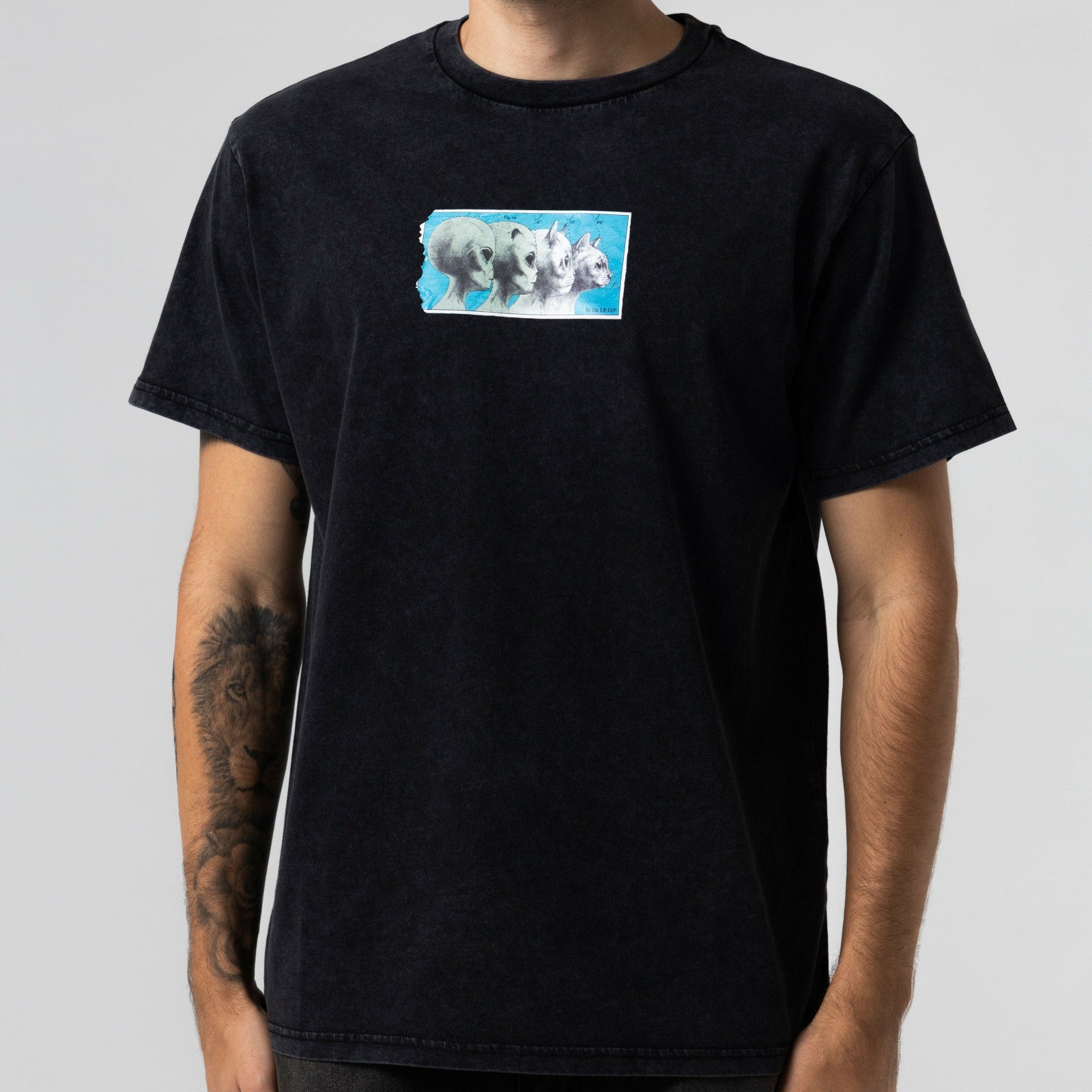 Nerm Geo Tee (Black Vintage Wash) - Ripndip
