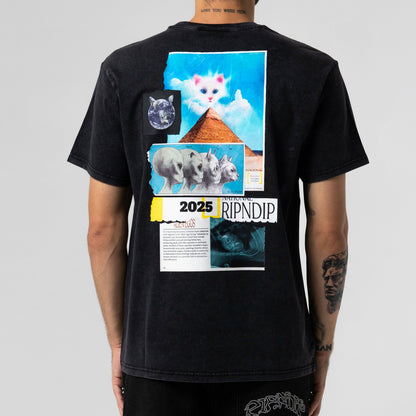 Nerm Geo Tee (Black Vintage Wash) - Ripndip
