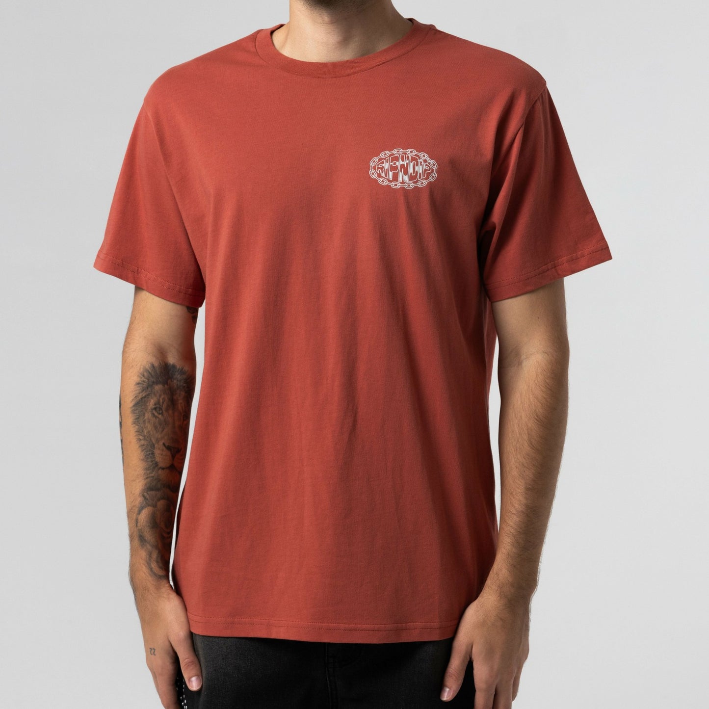 Linked Up Tee (Burnt Orange) - Ripndip