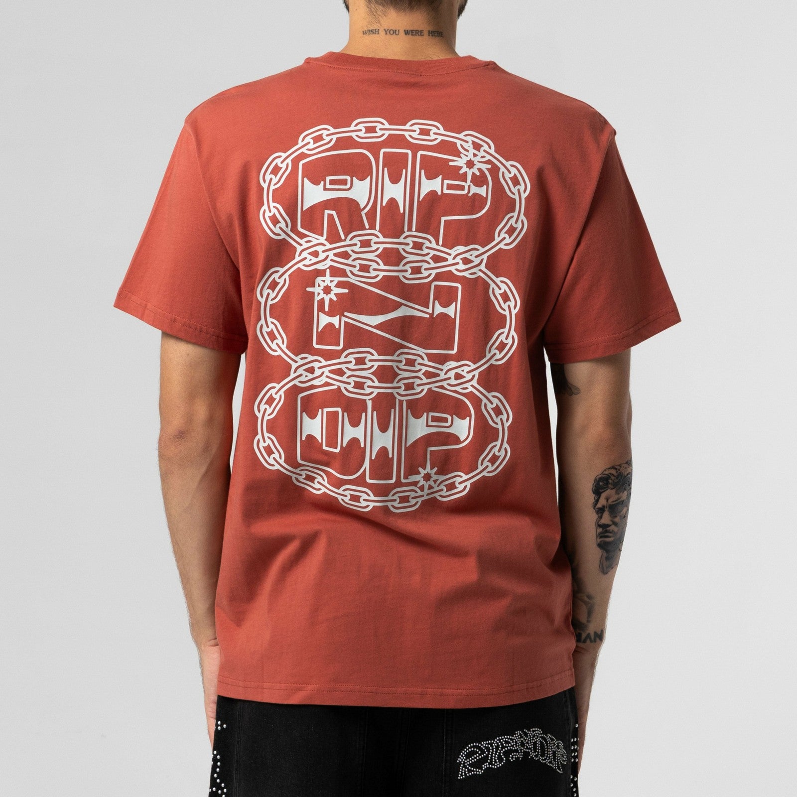 Linked Up Tee (Burnt Orange) - Ripndip
