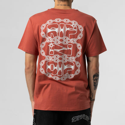 Linked Up Tee (Burnt Orange) - Ripndip