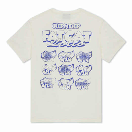 Fat Cat Tee (Bone) - Ripndip