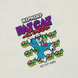 Fat Cat Tee (Bone) - Ripndip