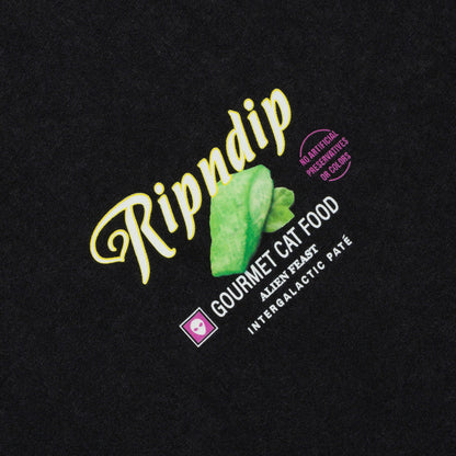 Gourmet Cat Food Tee (Black Vintage Wash) - Ripndip