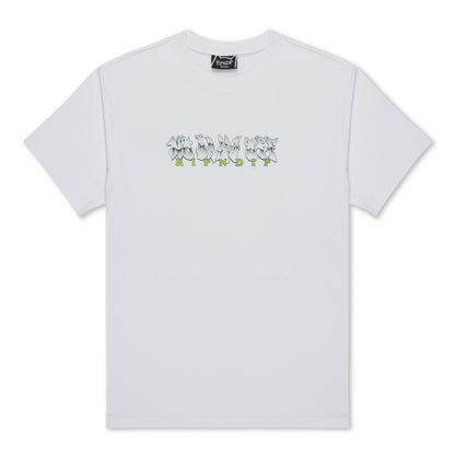 Karate Kat Tee (White) - Ripndip