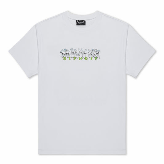 Karate Kat Tee (White) - Ripndip