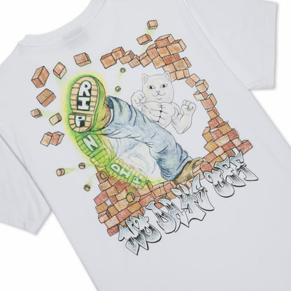 Karate Kat Tee (White) - Ripndip