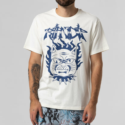 The Happiest Cat Tee (Bone) - Ripndip