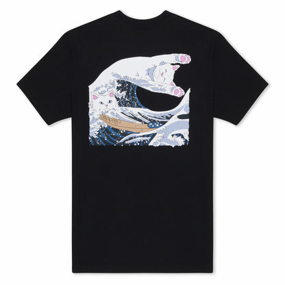 The Great Wave Of Nerm Tee (Black) - Ripndip