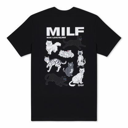 Man I Love Felines Tee (Black) - Ripndip