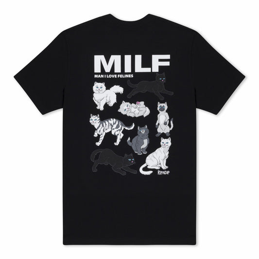 Man I Love Felines Tee (Black) - Ripndip
