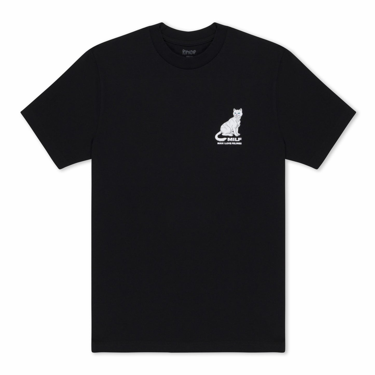 Man I Love Felines Tee (Black) - Ripndip