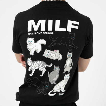 Man I Love Felines Tee (Black) - Ripndip