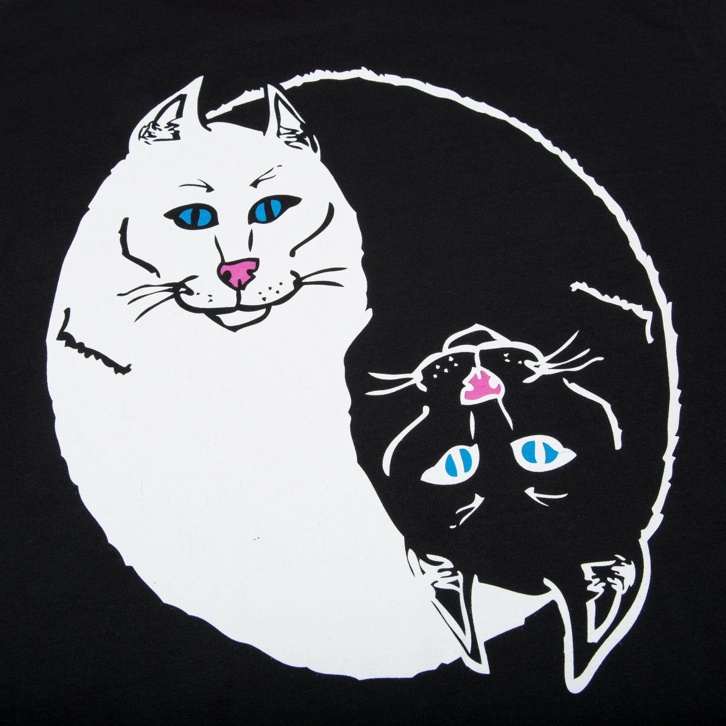 Nermal Ying Yang Tee (Black) - Ripndip