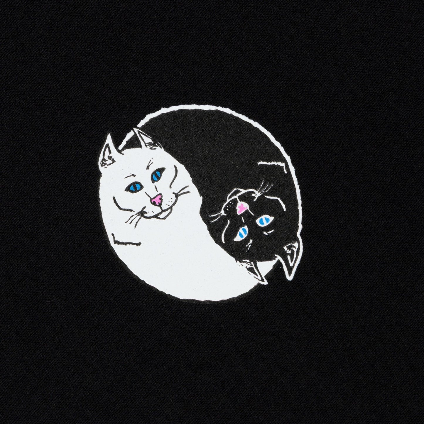 Nermal Ying Yang Tee (Black) - Ripndip