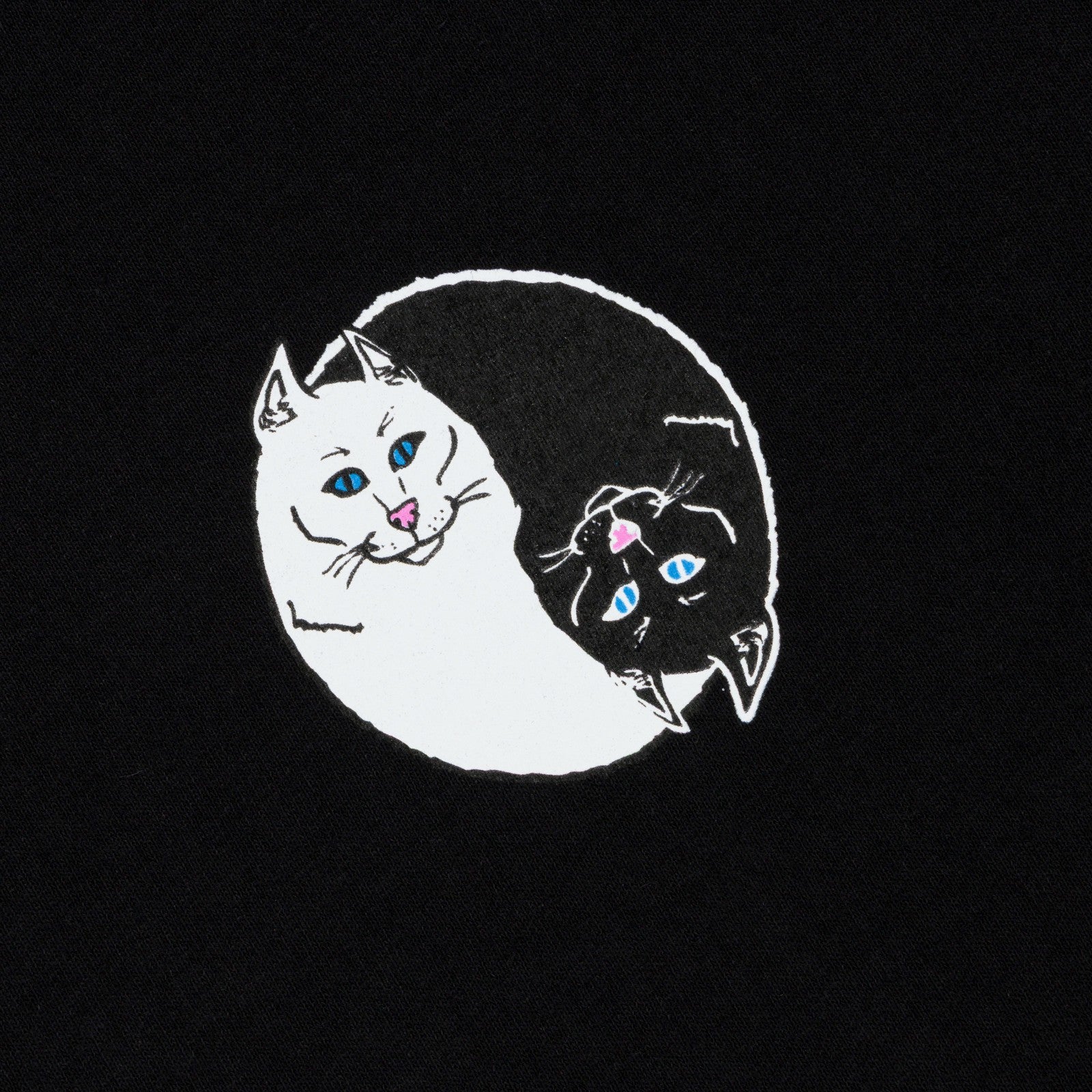 Nermal Ying Yang Tee (Black) - Ripndip