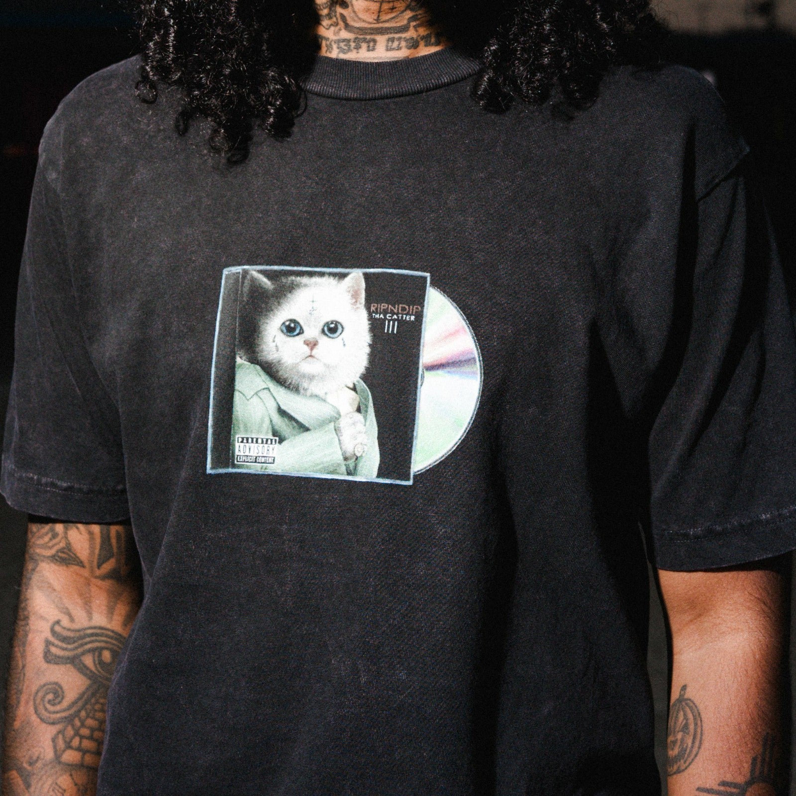 Lil Nerm 3 Tee (Black Vintage Wash) - Ripndip