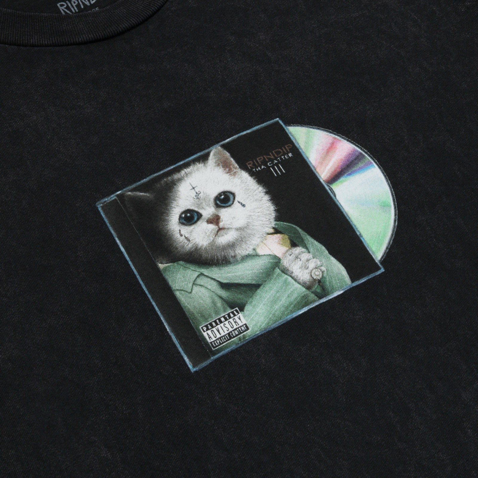 Lil Nerm 3 Tee (Black Vintage Wash) - Ripndip