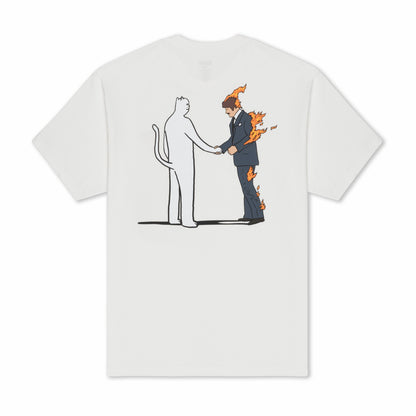 Burn Tee (Bone) - Ripndip