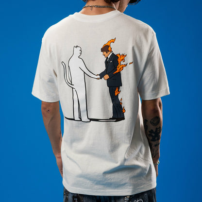 Burn Tee (Bone) - Ripndip