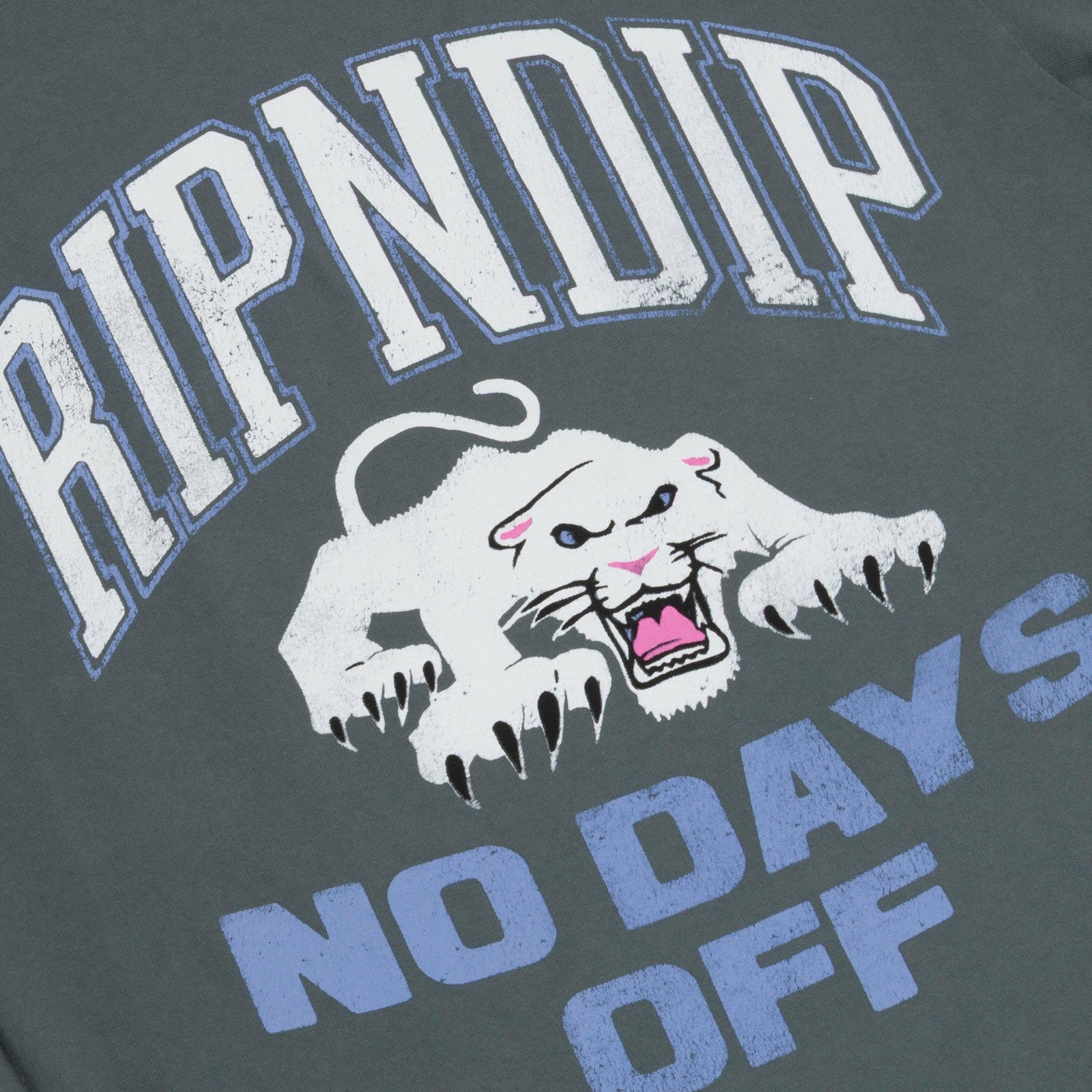 White Panther Tee (Charcoal) - Ripndip