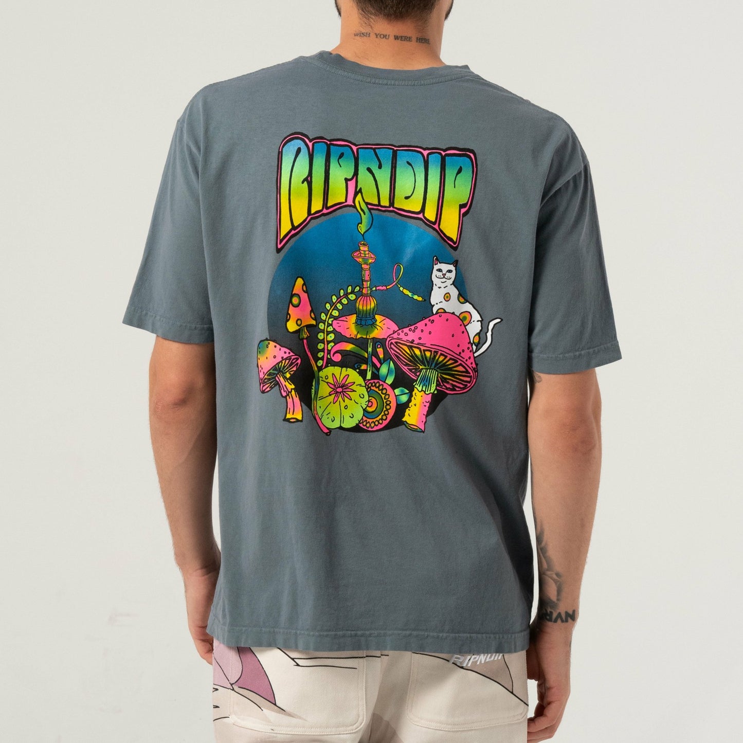 Psychedelic Tee (Light Charcoal) - Ripndip