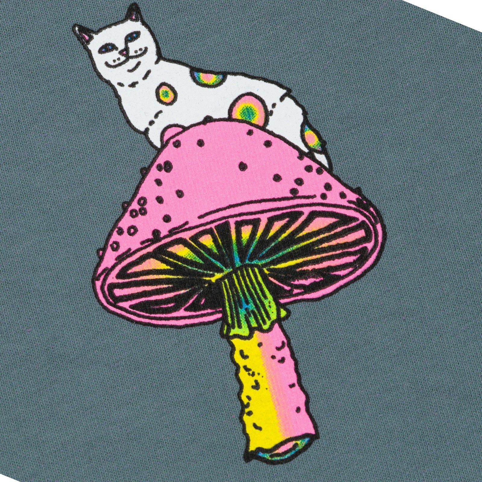 Psychedelic Tee (Light Charcoal) - Ripndip