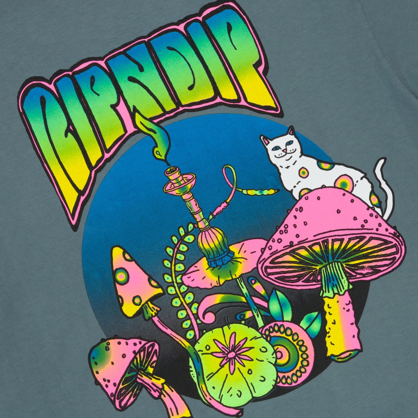 Psychedelic Tee (Light Charcoal) - Ripndip
