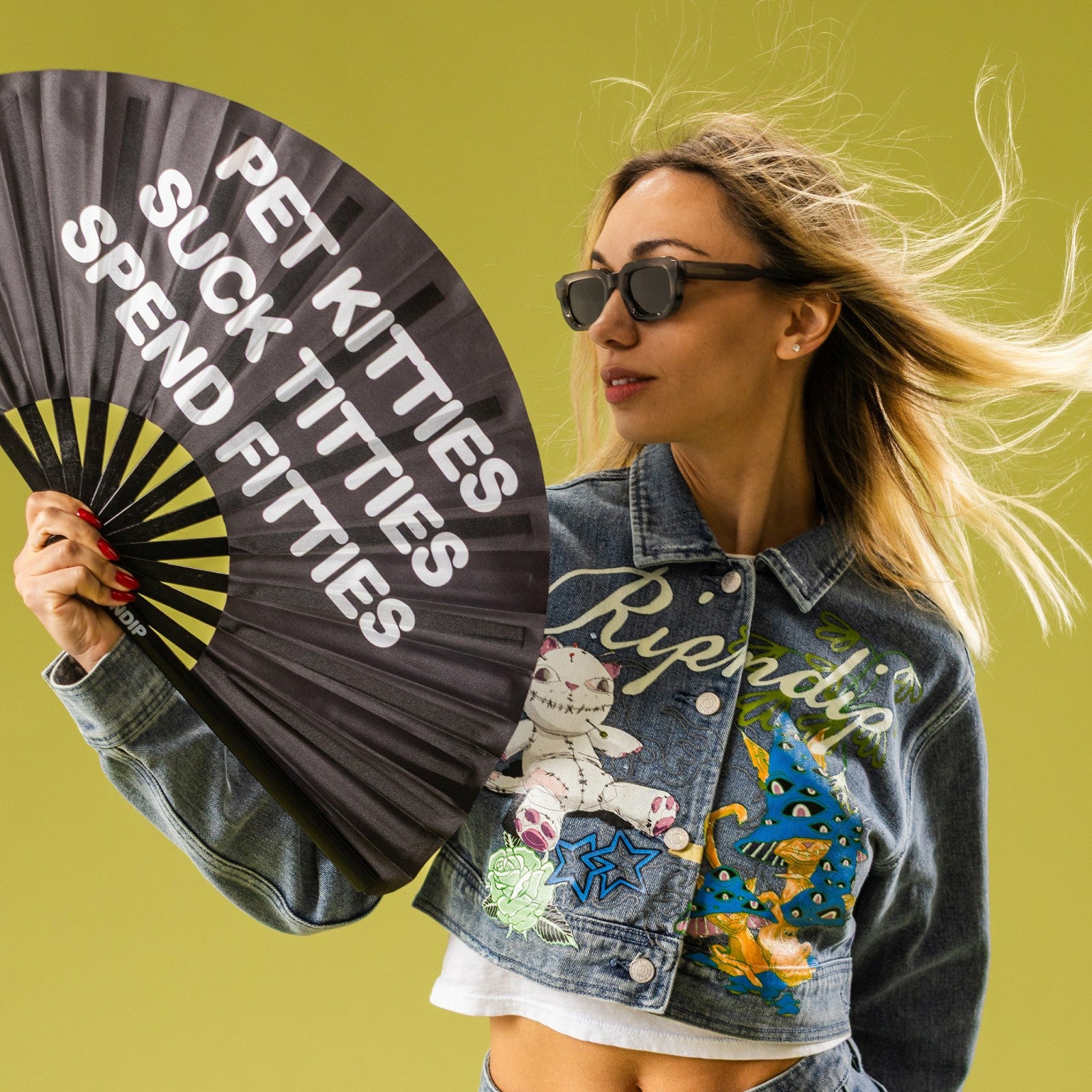 Pet Kitties Fan (Black) - Ripndip