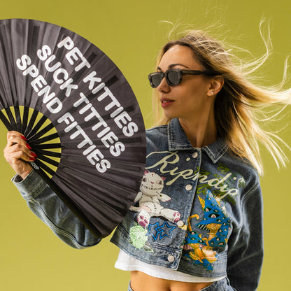Pet Kitties Fan (Black) - Ripndip